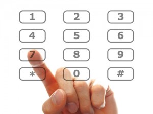 Interactive Voice Response - telephone keypad